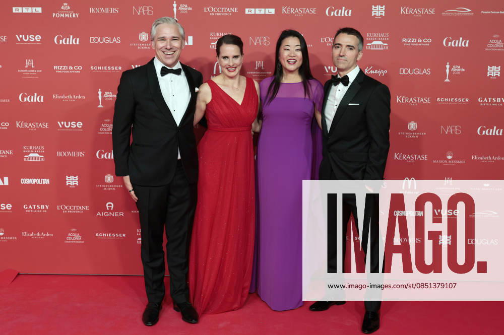 Achim Spannagel, Kim Spannagel, Hae Su Kwon and Ricardo Arce Cirauqui at the 29th Spa Awards 2026 ceremony at the Kurhaus Baden Baden, 21 03 2026 Foto:xR.xSchmiegeltx xFuturexImagex spa_6412