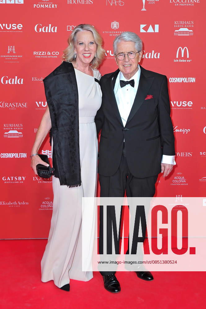GALA Spa Awards 2026 Frank Elstner with his wife Britta Gessler on the occasion of the presentation of the GALA Spa Awards 2026 on 21 03 2026 at the Kurhaus Baden Baden 20260321MWI108844