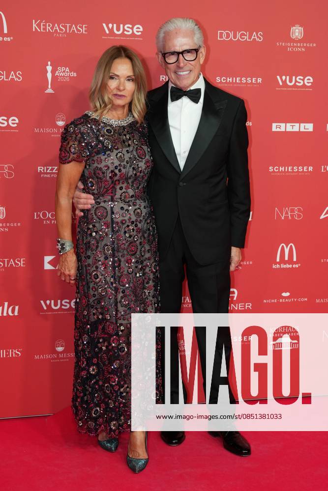 Spa Award 2026 Martina Schreck and Peter Schreck on the red carpet at the Spa Awards Gala in the Kurhaus Baden Baden on 21 03 2026 Baden Baden Kurhaus Baden Württemberg