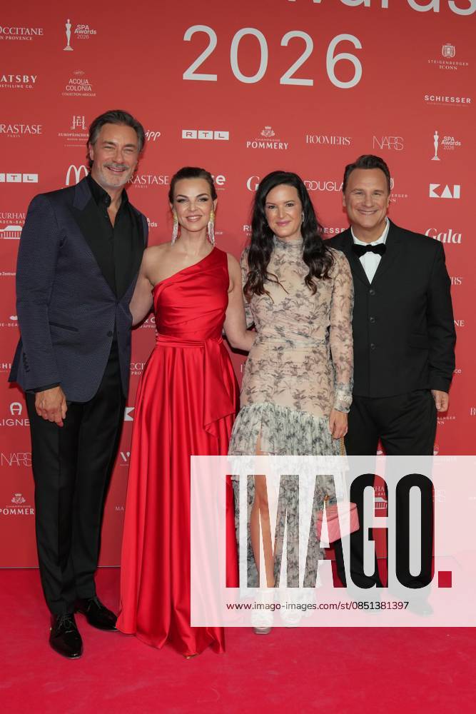 Spa Award 2026 Annika Lau, Marco Schreyl, Doris Brücker and Guido Maria Kretschmer on the red carpet at the Spa Awards Gala at the Kurhaus Baden Baden on 21 03 2026 Baden Baden Baden Kurhaus Baden Württemberg