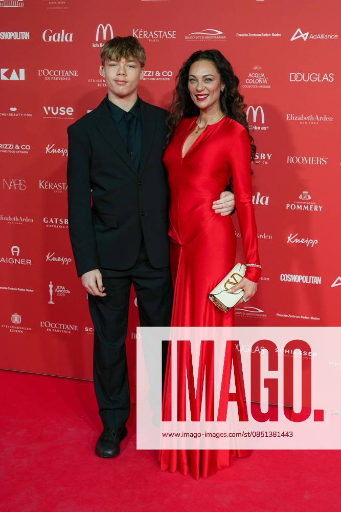 Spa Award 2026 Lilly Becker with son Amadeus on the red carpet at the Spa Awards Gala at the Kurhaus Baden Baden on 21 03 2026 Baden Baden Kurhaus Baden Württemberg