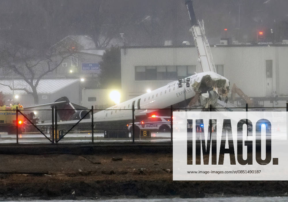 US-NEWS-NY-PLANE-COLLISION-1ST-LEDE-1-NY An Air Canada Express CRJ-900 sits on the runway at LaGuardia Airport on March 23, 2026. The Pilot and Co-Pilot of an Air Canada Express jetliner were pronounced dead after their aircraft smashed into a PAPD truck on the runway as they tried to take-off in Queens on Sunday March 22, 2026. (Theodore Parisienne New York Daily News TNS) Brooklyn New York United States of America