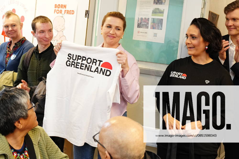 Denmark Election Denmarks Prime Minister and The Social Democrats leader Mette Frederiksen meets Greenlandic voters during her campaign on election day, in Aalborg, Denmark, Tuesday, March 24, 2026 Photo Henning Bagger Scanpix 2026 , Aalborg Denmark