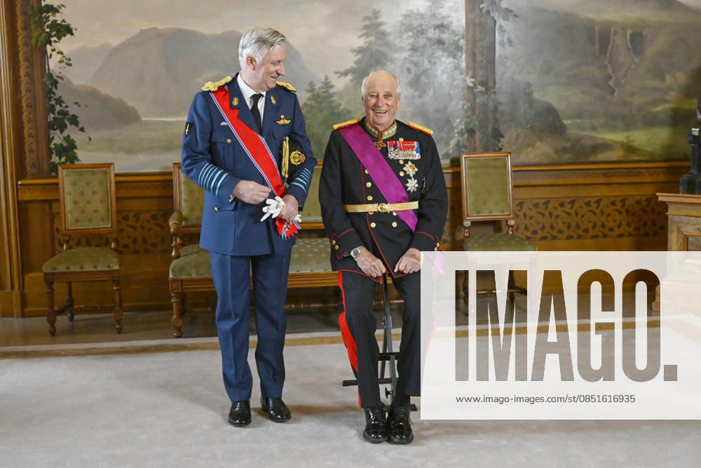 State Visit Of The King And Queen Of Belgium To Norway - Day 1 Official visit of the king Philippe and the queen Mathilde in Norway, arrival of TTMM and welcome King Harald, Queen Sonja and HRH Crown Princess Mette-Marit in the castle of Oslo. The Princess was inside the castle for the ceremony of gift of presents, on March 24, 2026, in Oslo, Norway. Photo by Olivier Polet ABACAPRESS.COM Oslo Norway