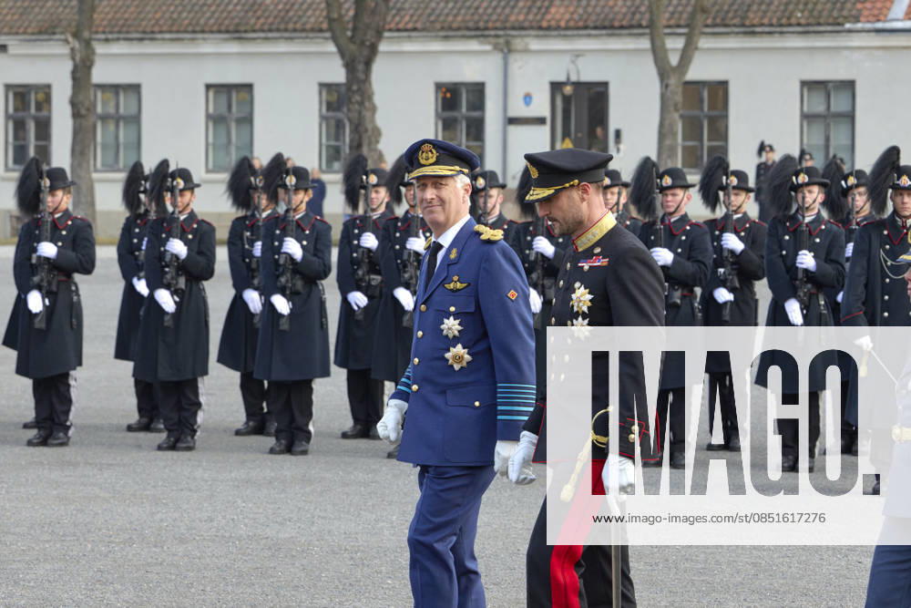 State Visit Of The King And Queen Of Belgium To Norway - Day 1 Official visit of the king Philippe and the queen Mathilde in Norway, arrival of TTMM and welcome King Harald, Queen Sonja and HRH Crown Princess Mette-Marit in the castle of Oslo. The Princess was inside the castle for the ceremony of gift of presents, on March, 2026, in Oslo, Norway. Photo by Olivier Polet ABACAPRESS.COM Oslo Norway