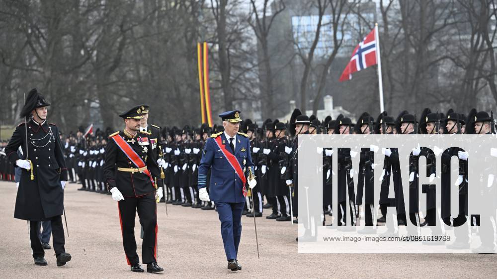 State Visit of King Philippe and Queen Mathilde to Norway (Day 1) OSLO, NORWAY - MARCH 24 : State Visit of King Philippe and Queen Mathilde to Norway (Day 1) : Official welcoming ceremony at the Royal Palace and welcome by HRH Crown Prince Haakon of Norway on March 24, 2026 in Oslo, Norway, 24 03 2026 Oslo Norway
