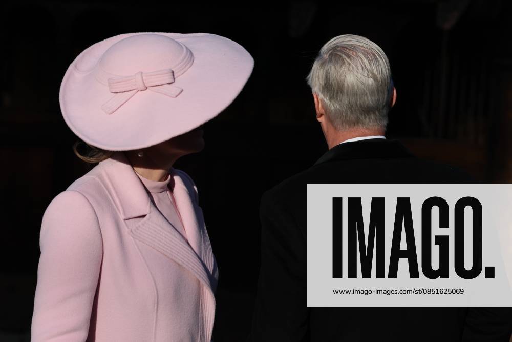 Queen Mathilde and King Philippe - Filip of Belgium visit the traditional Gol Stave Church at the Norsk Folkemuseum in Oslo, on the first day of the official state visit of the Belgian royal couple to Norway, on Tuesday 24 March 2026. Belgian monarchs are on an official state visit to Norway from 24 to 26 March 2026. BENOITxDOPPAGNE 168772862