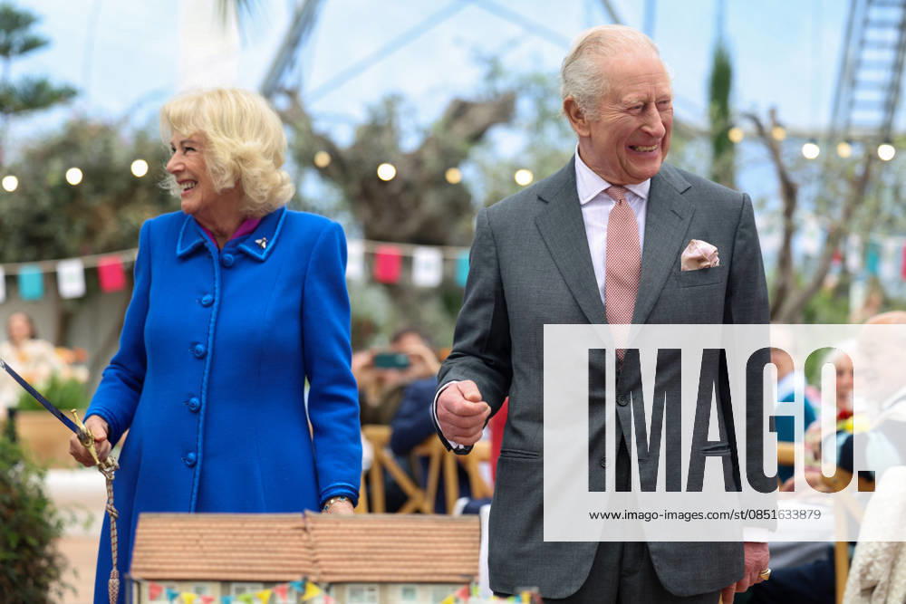 King Charles and Queen Camilla visit Cornwall, UK, 24 March 2026 Britain s King Charles and Queen Camilla react during an event to mark the 25th anniversary of The Eden Project, in Cornwall, Britain, March 24, 2026., Credit:Toby Shepheard Avalon United Kingdom, Cornwall