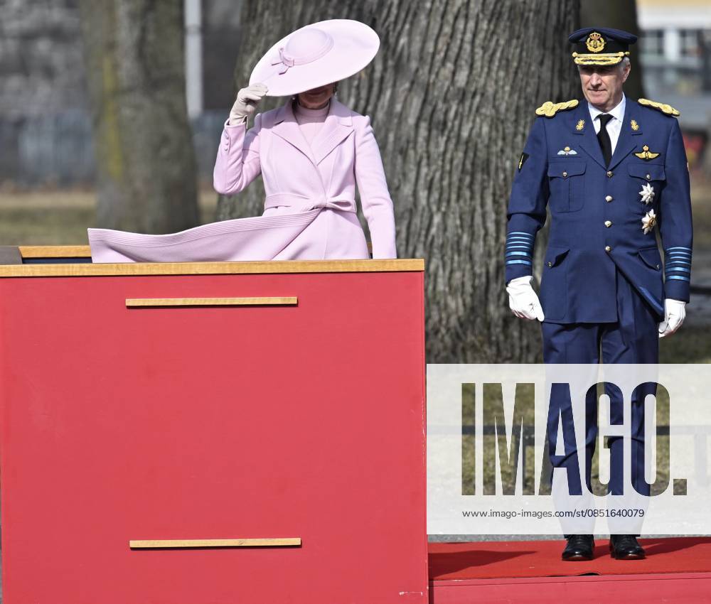 State Visit of King Philippe and Queen Mathilde to Norway (Day 1) OSLO, NORWAY - MARCH 24 : State Visit of King Philippe and Queen Mathilde to Norway (Day 1) : Wreath-laying ceremony at the National Monument for victims of war 1940-45 on March 24, 2026 in Oslo, Norway, 24 03 2026 Oslo Norway