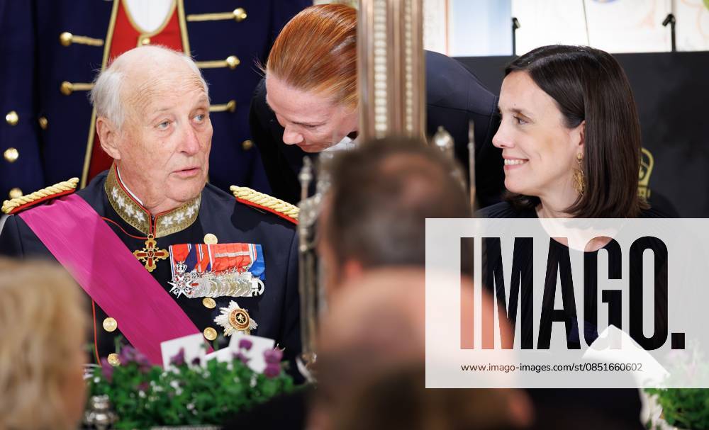 King Harald V of Norway pictured at the State Banquet hosted by Norwegian royal family in the Royal Palace in Oslo, on the first day of the official state visit of the Belgian royal couple to Norway, on Tuesday 24 March 2026. Belgian monarchs are on an official state visit to Norway from 24 to 26 March 2026. BENOITxDOPPAGNE 168803141