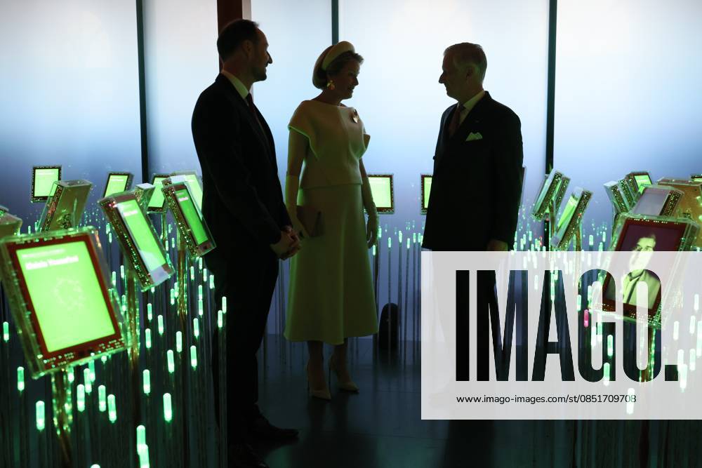 Crown Prince Haakon Magnus of Norway, Queen Mathilde and King Philippe - Filip of Belgium visit the Nobel Peace Centre in Oslo, on day two of the official state visit of the Belgian royal couple to Norway, on Wednesday 25 March 2026. Belgian monarchs are on an official state visit to Norway from 24 to 26 March 2026. BENOITxDOPPAGNE 168823661