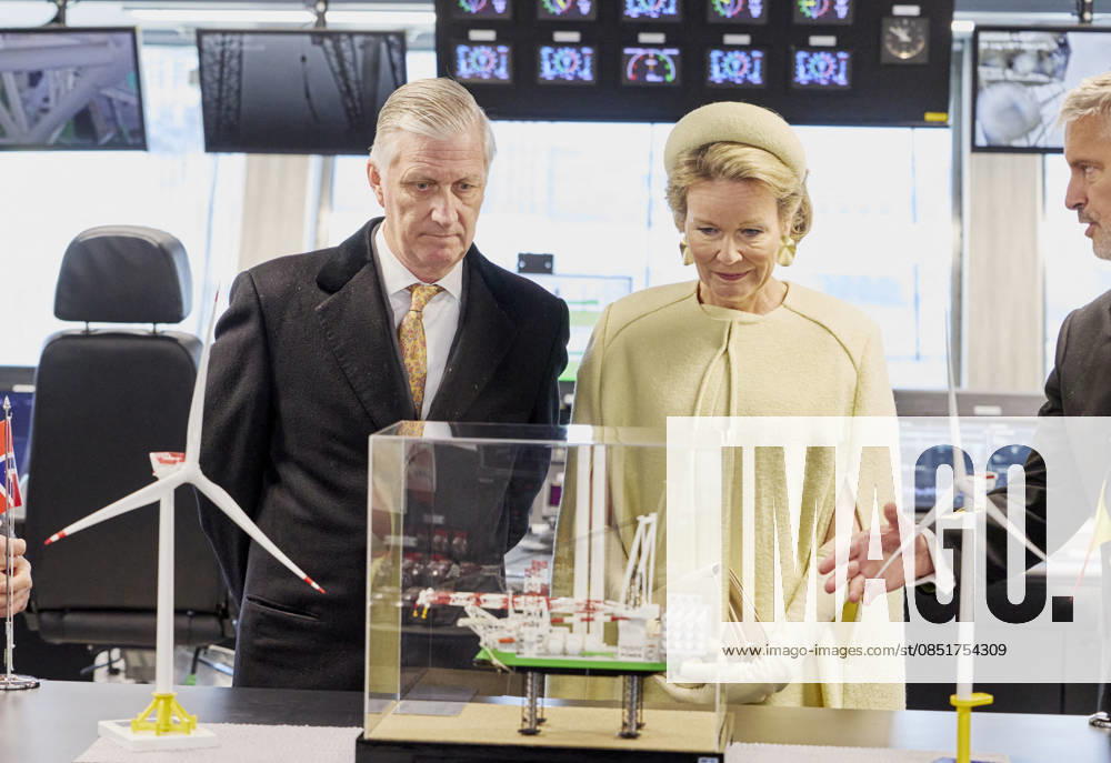Belgian Royal Couple Visits Norway - Day 2 Queen Mathilde and King Philippe of Belgium visited the deme vessel ,the new DEME wind turbine installation vessel Norse Wind in Olso, Norway on March 25, 2026, during the second day of the official visit in Norway. Photo by Olivier Polet ABACAPRESS.COM Oslo Norway