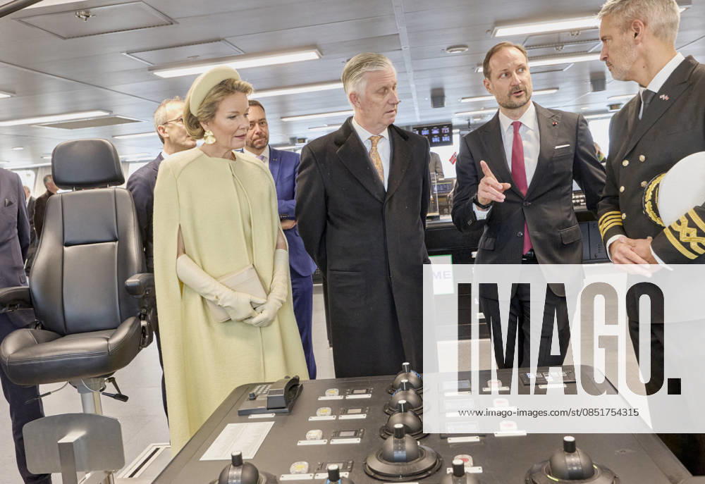 Belgian Royal Couple Visits Norway - Day 2 Queen Mathilde and King Philippe of Belgium visited the deme vessel ,the new DEME wind turbine installation vessel Norse Wind in Olso, Norway on March 25, 2026, during the second day of the official visit in Norway. Photo by Olivier Polet ABACAPRESS.COM Oslo Norway