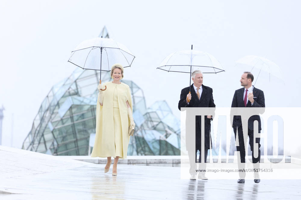 Belgian Royal Couple Visits Norway - Day 2 Queen Mathilde and King Philippe of Belgium visited the opera of Oslo in Olso, Norway on March 25, 2026, during the second day of the official visit in Norway. Photo by Olivier Polet ABACAPRESS.COM Oslo Norway