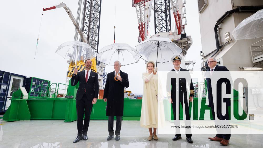 State Visit of King Philippe and Queen Mathilde to Norway (Day 2) OSLO, NORWAY - MARCH 25 : State Visit of King Philippe and Queen Mathilde to Norway (Day 2) : (with Prince Haakon & Mathias Diependaele (N-VA)) pictured during the Harnessing the North Sea: Belgian Norwegian Offshore Wind Cooperation round tables (Opera) on March 25, 2026 in Oslo, Norway, 25 03 2026 Oslo Norway