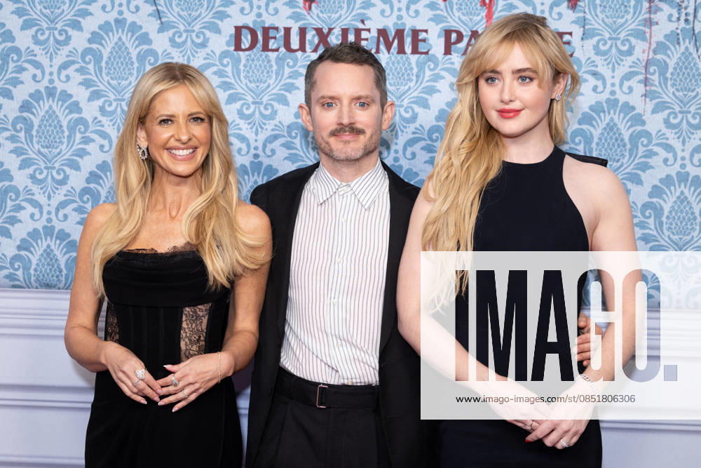 Sarah Michelle Gellar, Elijah Wood, Kathryn Newton Premiere of the film Wedding Nightmare 2 at the Pathé Palace in Paris, March 25, 2026 Cyrl Moreau Bestimage Premiere of the film Wedding Nightmare 2 at the Pathé Palace in Paris, March 25, 2026 Paris France