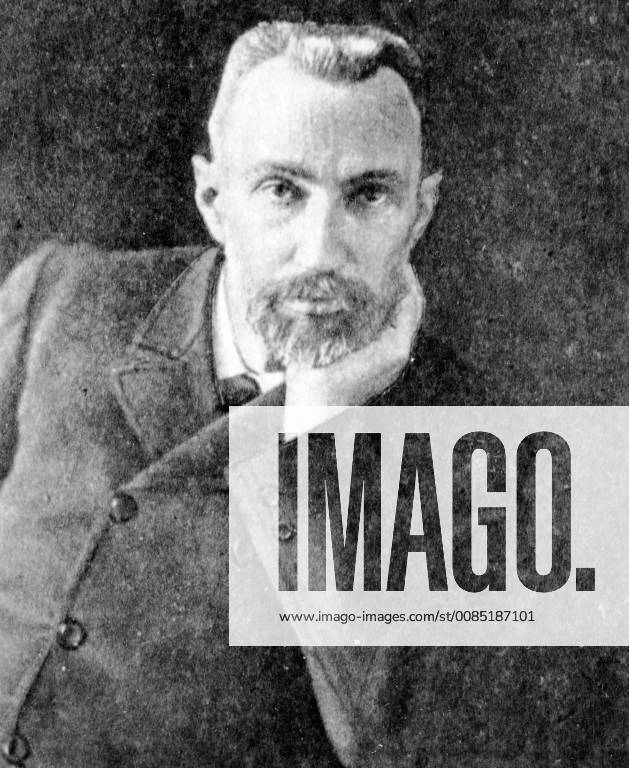 IMAGO ICONS: Marie Curie - UNLOCATED (FILE) : This file picture dated 13 May 1959 is about the 100th anniversary of Pierre Curie death. He was a French physicist. He received the Nobel Prize in Physics with his wife, Marie Salomea Curie, and Henri Becquerel, in recognition of their joint researches on the radiation phenomena. ARCHIVES x37607722x
