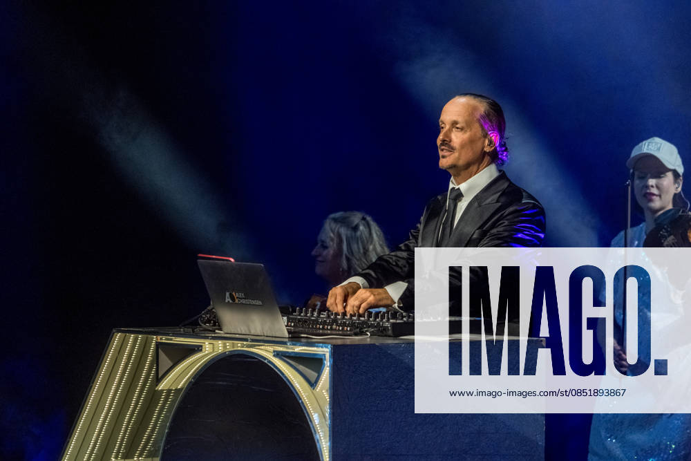 German DJ, composer and producer Alex Christensen on Classical Dance Tour at the quarterback immobilien arena leipzig with the berlin orchestra and singers linda teodosiu and yass Alex Christensen Leipzig