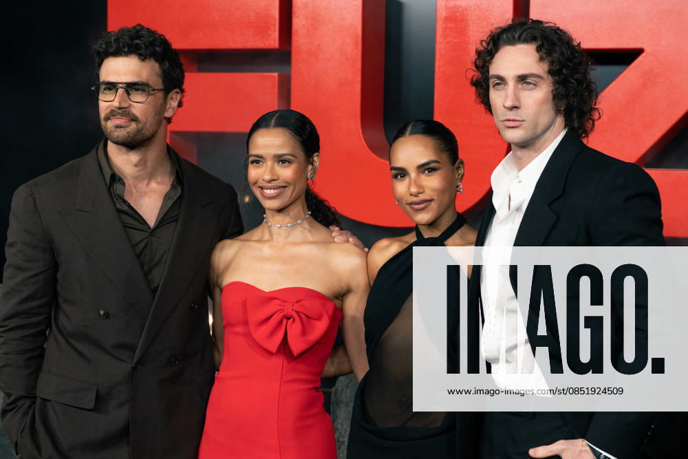 UK Premiere of Sky Original Fuze (L to R) Theo James, Saffron Hocking, Gugu Mbatha-Raw and Aaron Taylor-Johnson attend the UK Premiere of Sky Original Fuze at the Odeon Luxe West End on March 26, 2026, Credit:Lounis Tiar Avalon United Kingdom, London, Odeon West end