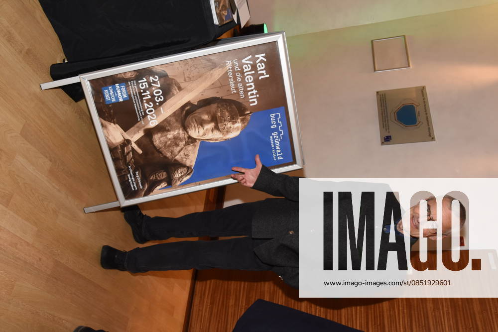 Prof Dr Rupert Gebhard Director Gruenwald Castle Munich Gruenwald 26 03 2026 Buergerhaus Roemerschanz Exhibition Opening for the special exhibition Karl Valentin und die Alten Rittersleut in Gruenwald Castle, Branch Museum of the Archaeological State Collection, Photo Munich