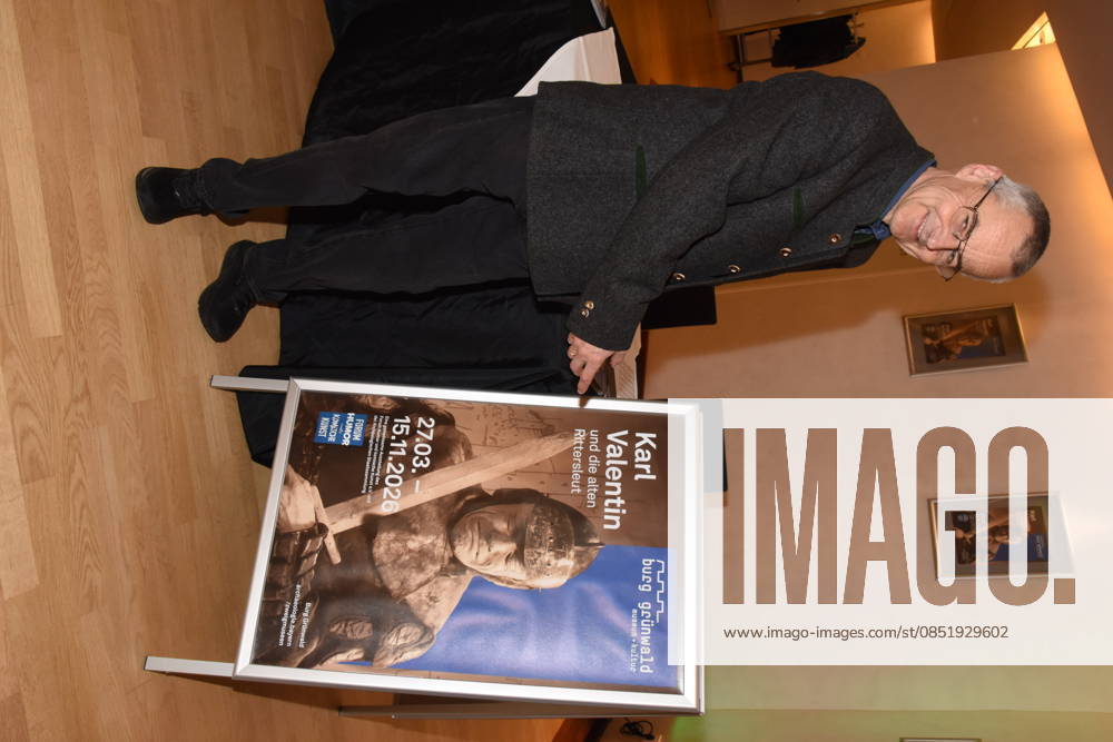 Prof Dr Rupert Gebhard Director Gruenwald Castle Munich Gruenwald 26 03 2026 Buergerhaus Roemerschanz Exhibition Opening for the special exhibition Karl Valentin und die Alten Rittersleut in Gruenwald Castle, Branch Museum of the Archaeological State Collection, Photo Munich