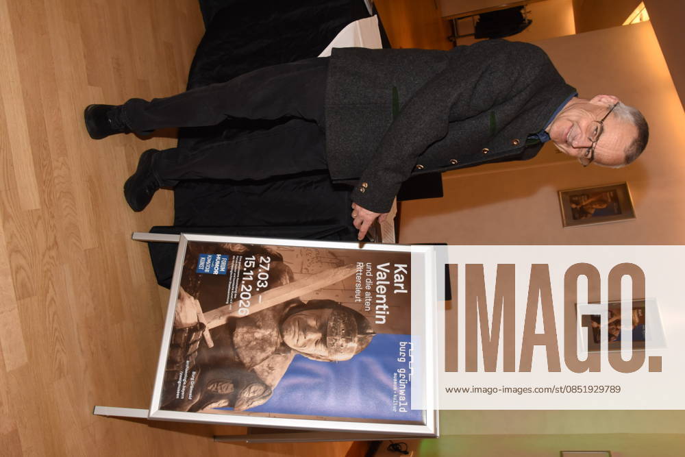 Prof Dr Rupert Gebhard Director Gruenwald Castle Munich Gruenwald 26 03 2026 Buergerhaus Roemerschanz Exhibition Opening for the special exhibition Karl Valentin und die Alten Rittersleut in Gruenwald Castle, Branch Museum of the Archaeological State Collection, Photo Munich