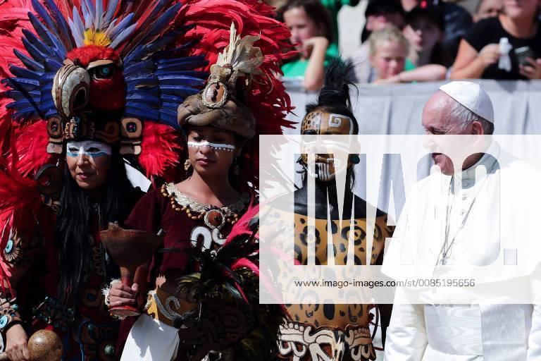 Vatican City (Holy See) POPE FRANCIS during his weekly General Audience in St. Peter s Square at the Vatican. Vatican City State - ZUMAi15_ 20180829_zaf_i15_024