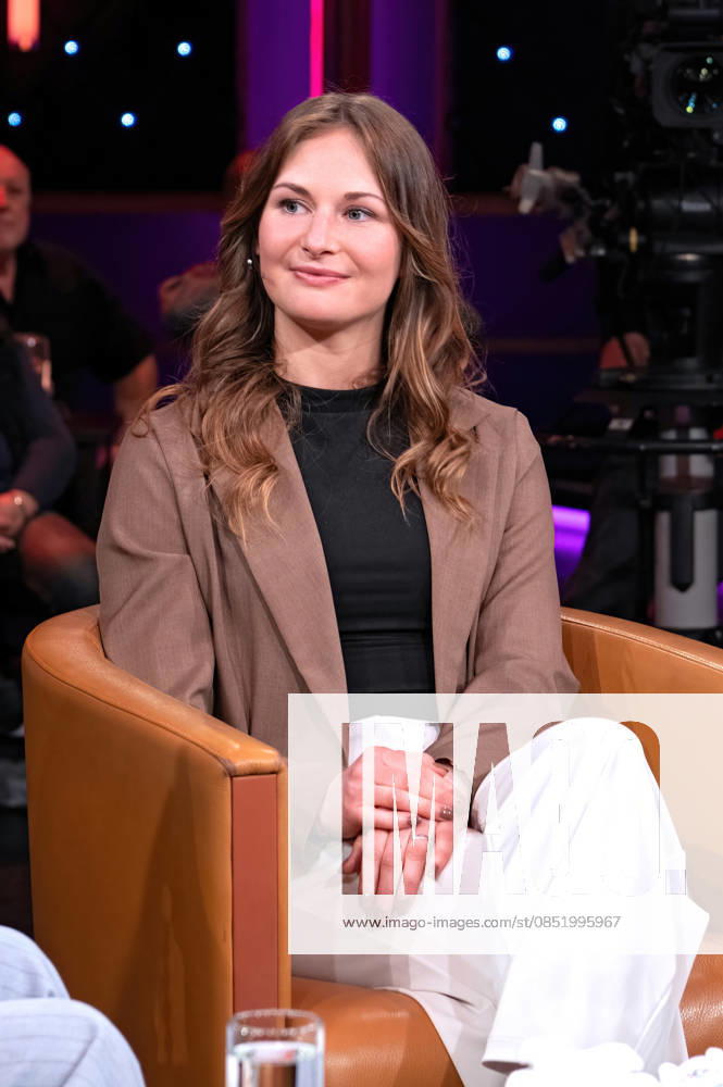 MDR Riverboat Julia Taubitz Double Olympic champion and overall World Cup winner in luge on the occasion of the recording of the MDR talk show Riverboat on 27 03 2026 in the Mediacity Leipzig 20260327ADO0086