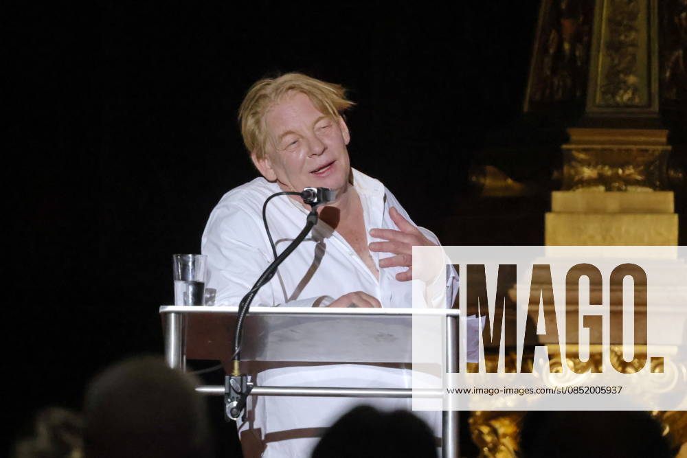 Ben Becker, actor, on anniversary tour for 10 years of ÒI, JudasÓ live at Berlin Cathedral, Berlin, Berlin