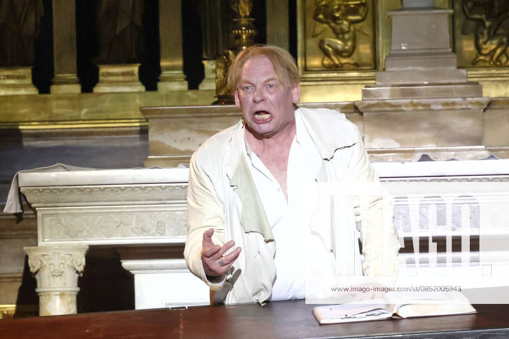 Ben Becker, actor, on anniversary tour for 10 years of ÒI, JudasÓ live at Berlin Cathedral, Berlin, Berlin