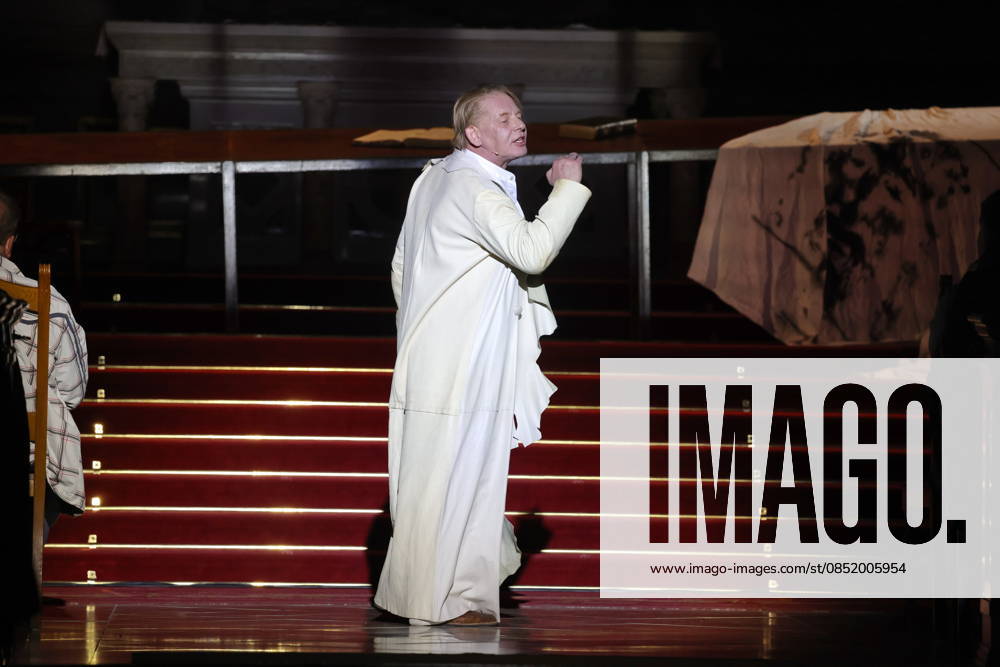 Ben Becker, actor, on anniversary tour for 10 years of ÒI, JudasÓ live at Berlin Cathedral, Berlin, Berlin
