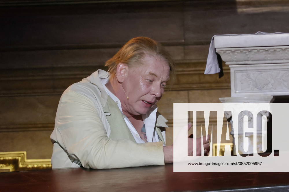 Ben Becker, actor, on anniversary tour for 10 years of ÒI, JudasÓ live at Berlin Cathedral, Berlin, Berlin