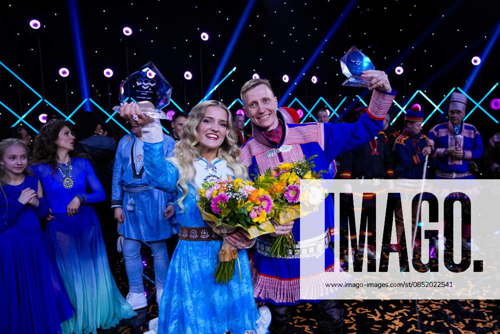 Sami Grand Prix 2016 Kautokeino 20260328 ELLINOR with Du Dušši wins the song competition and Niillas Bongo with Našša alddut is the winner of the poetry competition during the final of the Sami Grand Prix SGP, in the sports hall in