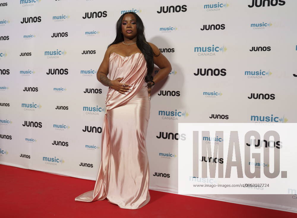 Hamilton, On, CAN: Savannah Re, nominated for Traditional R&B Soul Recording of the Year, on the red carpet at the 2026 Juno Awards Gala in Hamilton, Ont. on Saturday, March 28, 2026. Hamilton CAN - ZUMAc35_ 20260328_zaf_c35_158
