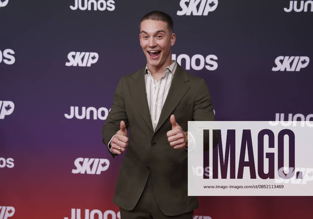 Cameron Whitcomb arrives at the 2026 Juno Awards in Hamilton, on Sunday March 29, 2026. Hamilton CANADA - ZUMAc35_ 20260329_zaf_c35_163