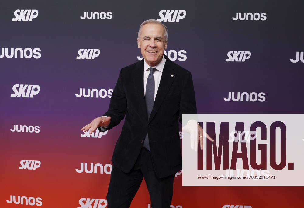 Prime Minister Mark Carney arrives at the 2026 Juno Awards in Hamilton, on Sunday, March 29, 2026. Hamilton CANADA - ZUMAc35_ 20260329_zaf_c35_165