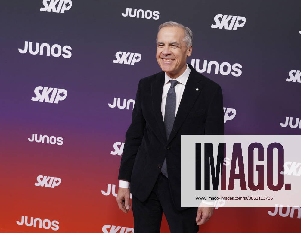Prime Minister Mark Carney arrives at the 2026 Juno Awards in Hamilton, on Sunday, March 29, 2026. Hamilton CANADA - ZUMAc35_ 20260329_zaf_c35_167