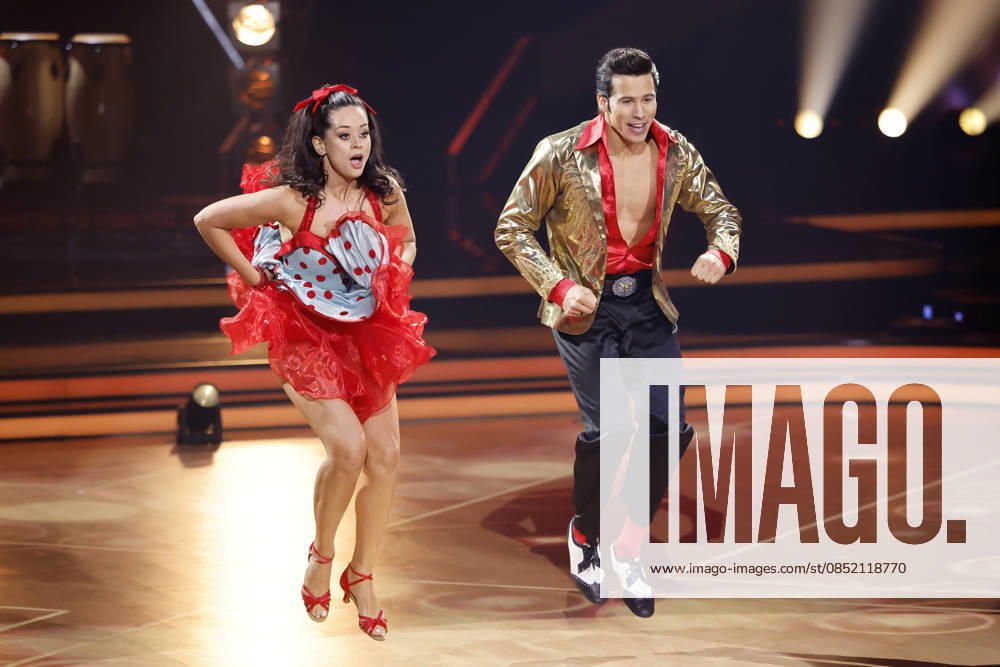 Internet personality Joel Mattli and dancer Malika Dzumaev at the fourth dance show of the 19th season of the RTL dance show Lets Dance at the Coloneum Cologne, 29 03 2026 NRW Germany
