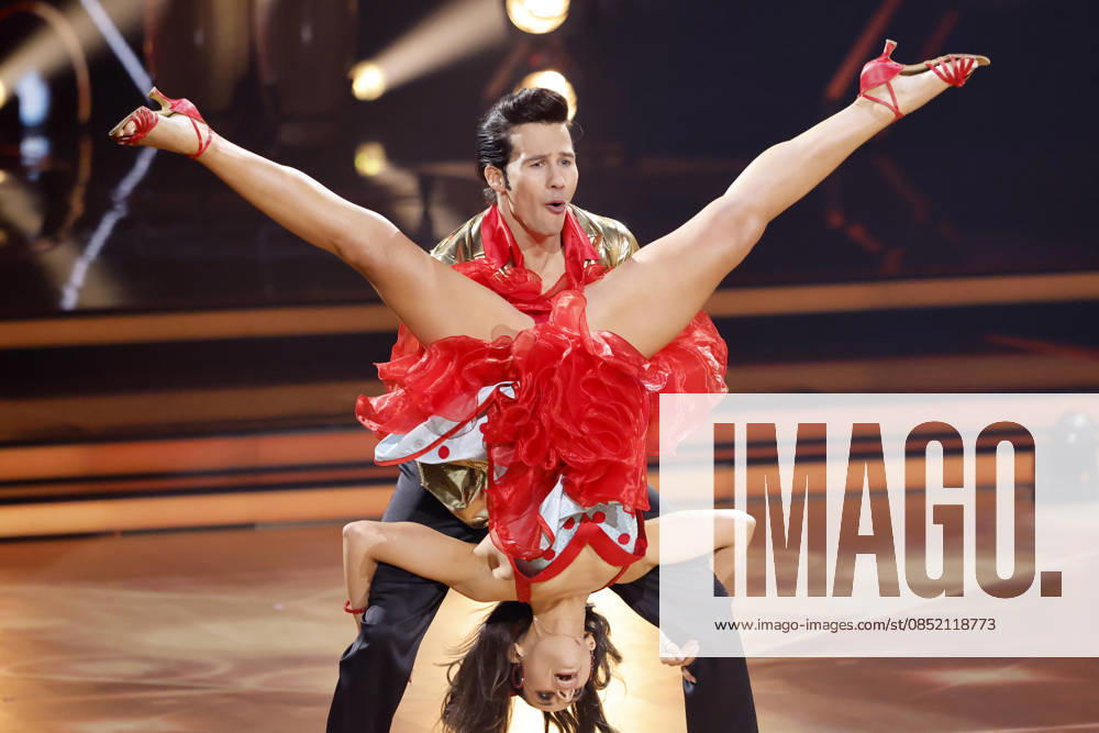 Internet personality Joel Mattli and dancer Malika Dzumaev at the fourth dance show of the 19th season of the RTL dance show Lets Dance at the Coloneum Cologne, 29 03 2026 NRW Germany