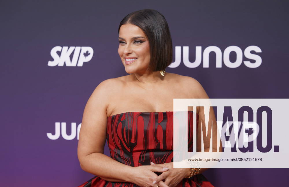 Nelly Furtado, nominated for Pop Album of the Year, and Recipient of the Canadian Music Hall of Fame honour, poses on the orange carpet at the Junos in Hamilton, Ontario, Canada on Sunday, March 29, 2026. Hamilton CANADA - ZUMAc35_ 20260329_zaf_c35_219