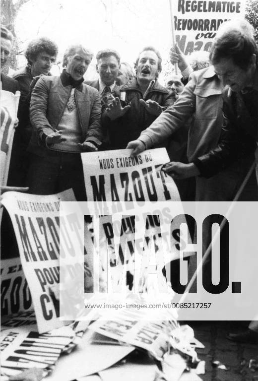 A demonstration of oil retailers. (BELGA ARCHIVES) x8965015x