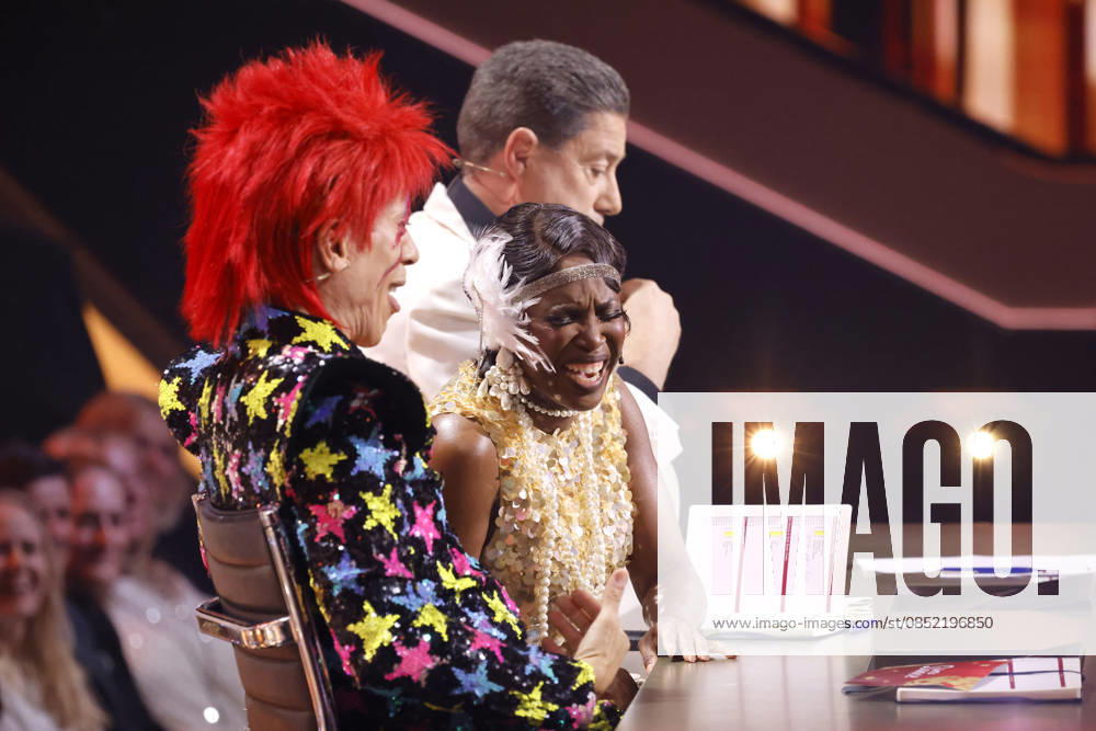 The judges Jorge Gonzalez dressed as David Bowie, Motsi Mabuse dressed as Josephine Baker and Joachim Llambi dressed as John Travolta at the fourth dance show of the 19th season of the RTL dance show Lets Dance at the Coloneum Cologne, 29 03 2026 NRW Germany