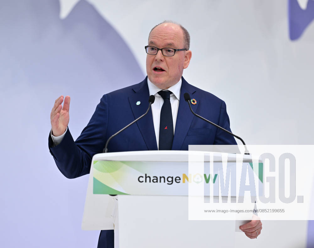ChangeNOW 2026 meetings in Paris PARIS, FRANCE - MARCH 30: Albert II, Prince of Monaco, speaks during the ‘ChangeNow 26’ at the Grand Palais in Paris, France on March 30, 2026. Mustafa Yalcin Anadolu Paris France. Editorial use only. Please get in touch for any other usage.