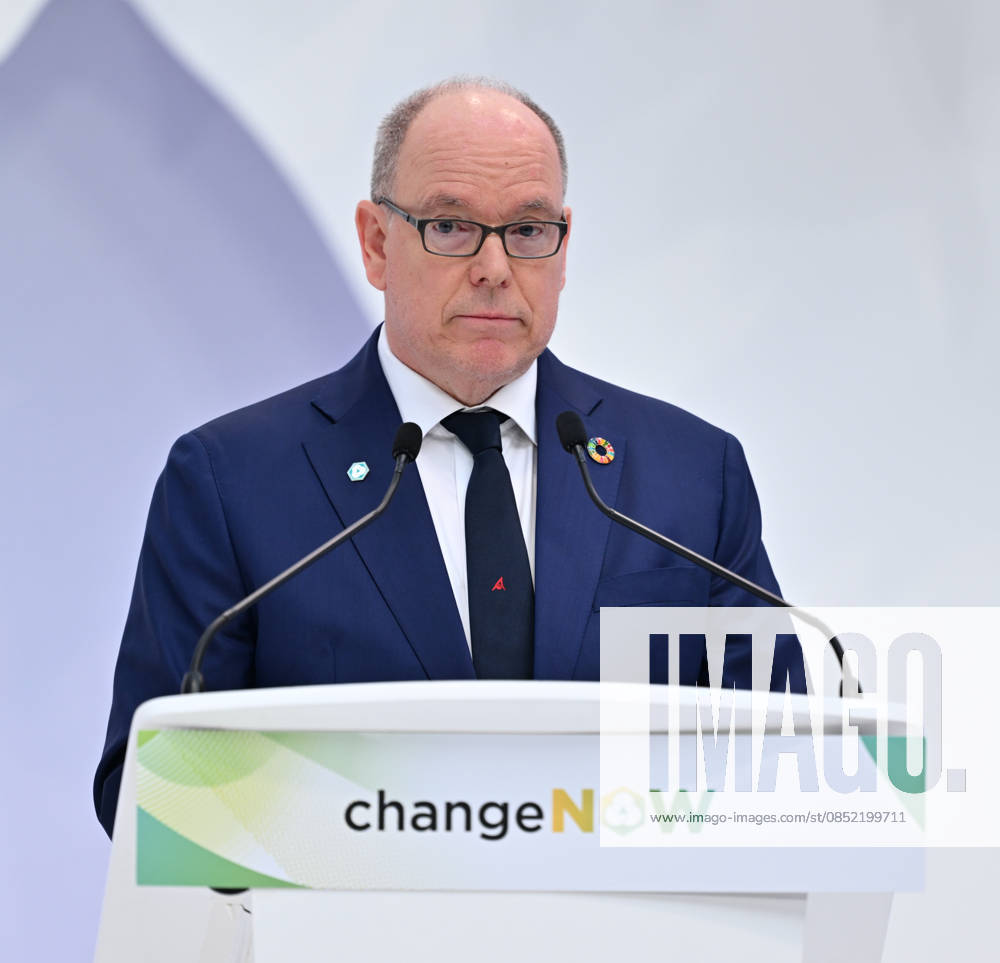 ChangeNOW 2026 meetings in Paris PARIS, FRANCE - MARCH 30: Albert II, Prince of Monaco, speaks during the ‘ChangeNow 26’ at the Grand Palais in Paris, France on March 30, 2026. Mustafa Yalcin Anadolu Paris France. Editorial use only. Please get in touch for any other usage.