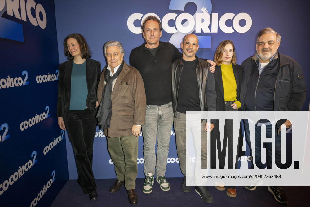 Cocorico 2 Premiere - Paris Christian Clavier, Marianne Denicourt, Julien Herve, Ahmed Louati, Chloe Coulloud and Didier Bourdon during the premiere of COCORICO 2 in Paris on March 31, 2026. Photo by Eliot Blondet ABACAPRESS.COM Paris France France