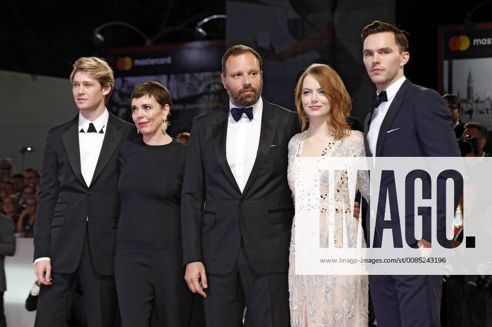 Joe Alwyn Olivia Colman Yorgos Lanthimos Emma Stone and Nicholas Hoult attending the The 75th Venice International Film Festival at the Palazzo del Cinema on August 30 2018 in Venice Italy Foto:xD.xBedrosianx xFuturexImage