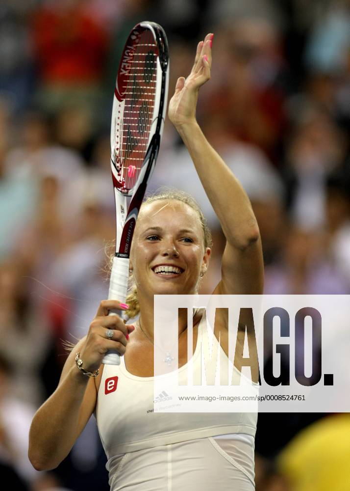 Caroline Wozniacki of Denmark in fourth round action at the U.S. Open held at the National Tennis Center on September 5, 2011 in New York. NYP20110905325