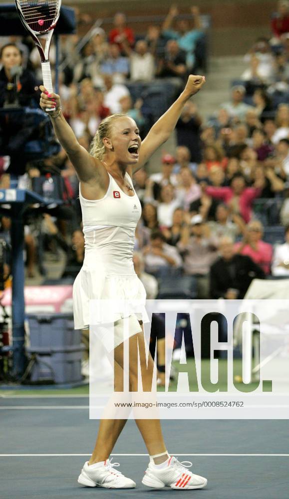 Caroline Wozniacki of Denmark in fourth round action at the U.S. Open held at the National Tennis Center on September 5, 2011 in New York. NYP20110905326