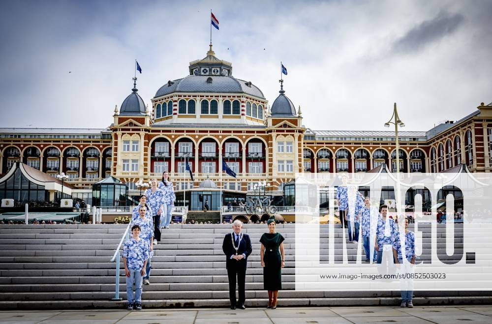 SCHEVENINGEN - Queen Maxima opens the renovated boulevard. The Scheveningen boulevard, for decades one of the best-known and most visited coastal promenades in the Netherlands, has been renewed in recent years to better accommodate the growing number of visitors and to be ready for the future. ROBIN UTRECHT ANP netherlands out - belgium out