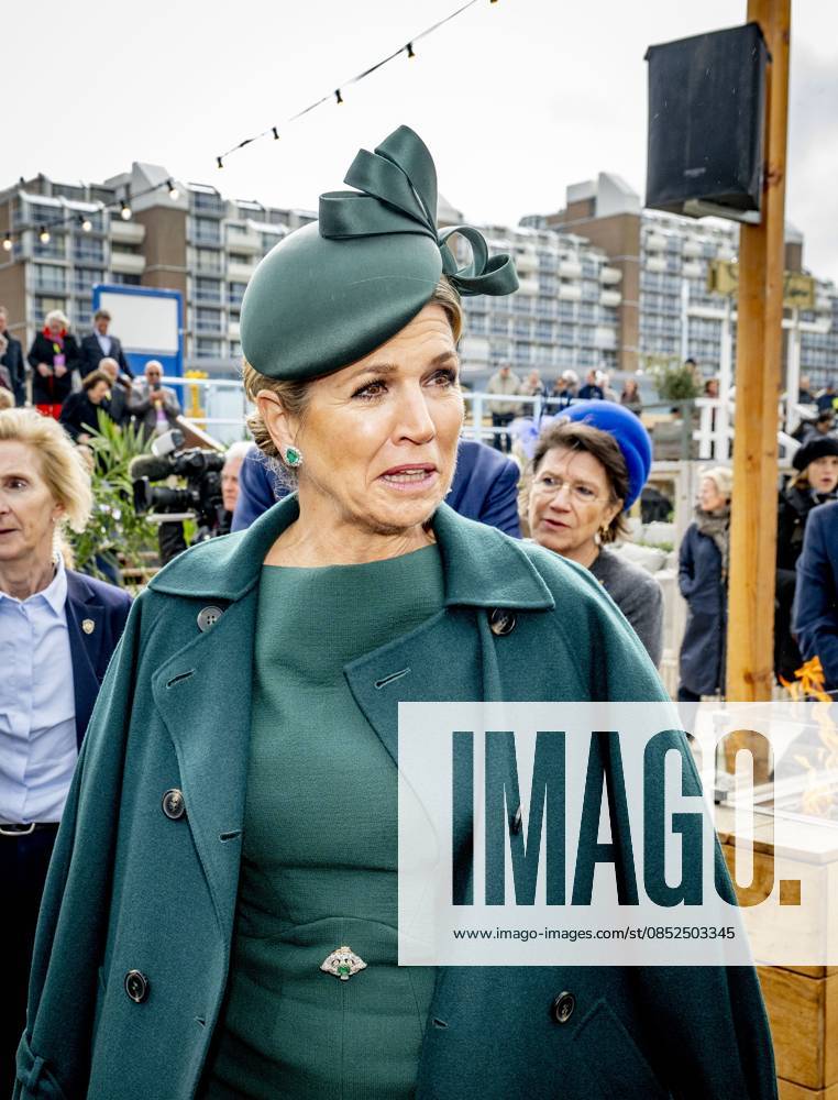 SCHEVENINGEN - Queen Maxima opens the renovated boulevard. The Scheveningen boulevard, for decades one of the best-known and most visited coastal promenades in the Netherlands, has been renewed in recent years to better accommodate the growing number of visitors and to be ready for the future. ROBIN UTRECHT ANP netherlands out - belgium out